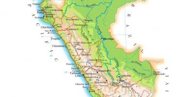 Harta fizică, harta din Peru