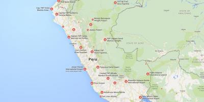 Aeroporturi din Peru hartă