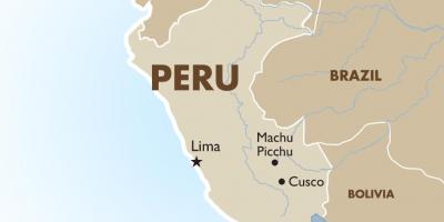 Harta Peru și în țările din jur