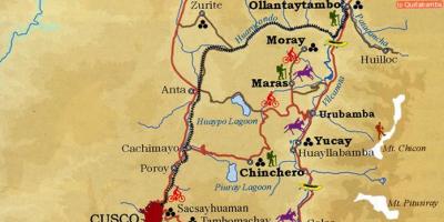 Harta valea sacra cusco, Peru