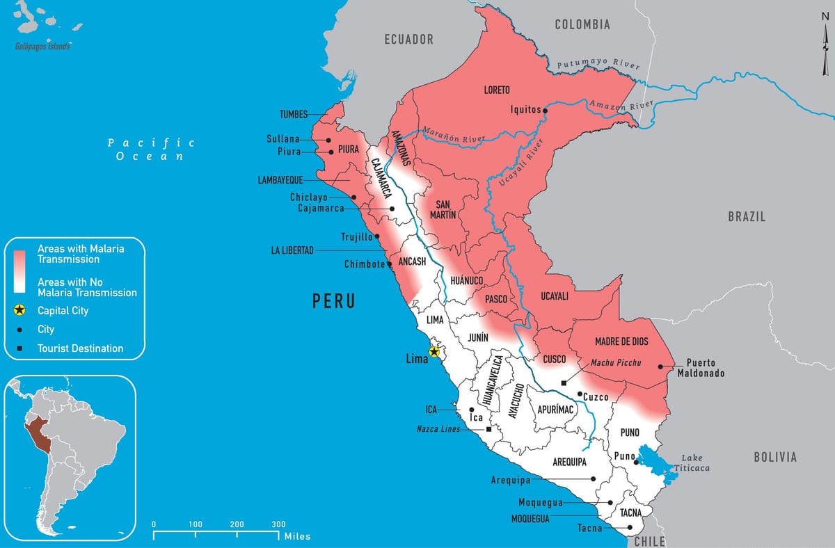 harta Peru malarie