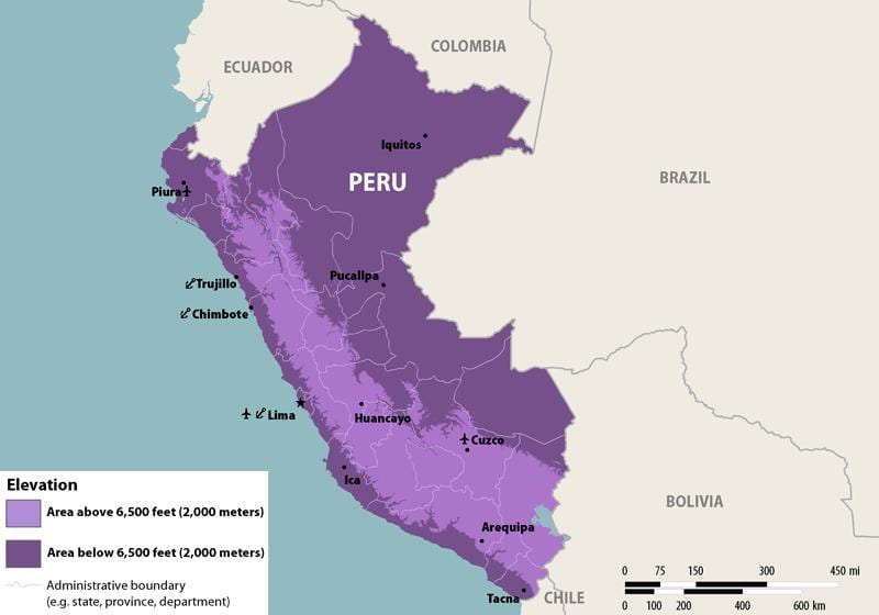 harta zika Peru