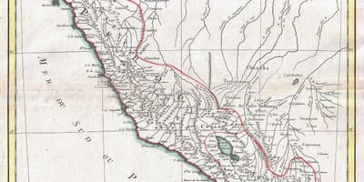 Harta de harta veche din Peru