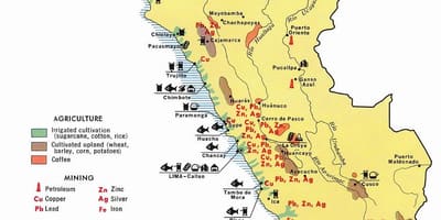 Harta Peru agricultură