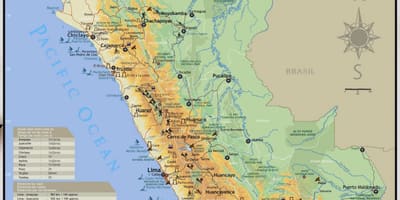 Peru atracții turistice hartă