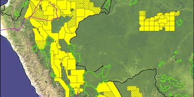 Peru amazoniană hartă