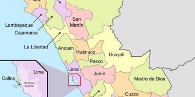 Harta deșertul Peruvian